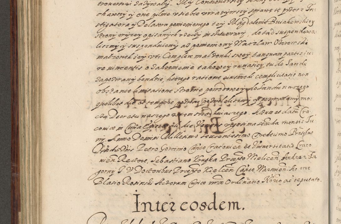 Zdjęcie nr 595 dla obiektu archiwalnego: Acta actorum causarum spiritualium, civilium, criminalium, obligationum, quiettationum, inscriptionum, cessionum, decimarum, testamentorum, Illustrissimi et Reverendissimi Domini Domini Martini Szyszkowski Dei &amp; Apostolicae Sedis gratia Episcopi Cracovienisis Ducis Severiensis in annis 1617, 1618, 1619. Tomus Primus.