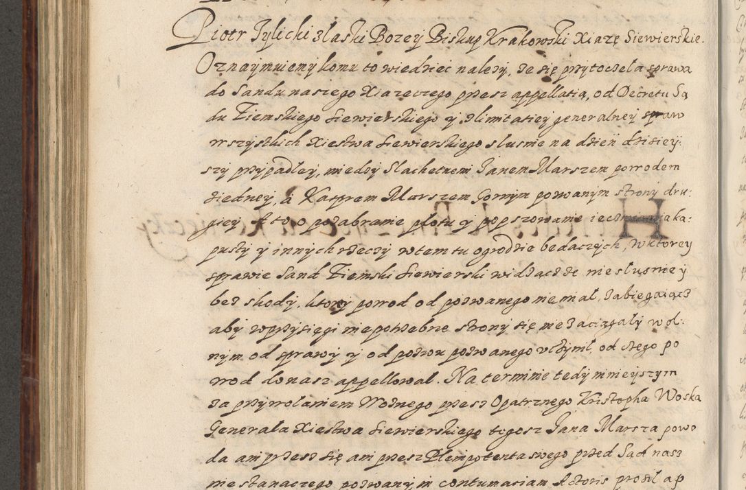 Zdjęcie nr 587 dla obiektu archiwalnego: Acta actorum causarum spiritualium, civilium, criminalium, obligationum, quiettationum, inscriptionum, cessionum, decimarum, testamentorum, Illustrissimi et Reverendissimi Domini Domini Martini Szyszkowski Dei &amp; Apostolicae Sedis gratia Episcopi Cracovienisis Ducis Severiensis in annis 1617, 1618, 1619. Tomus Primus.