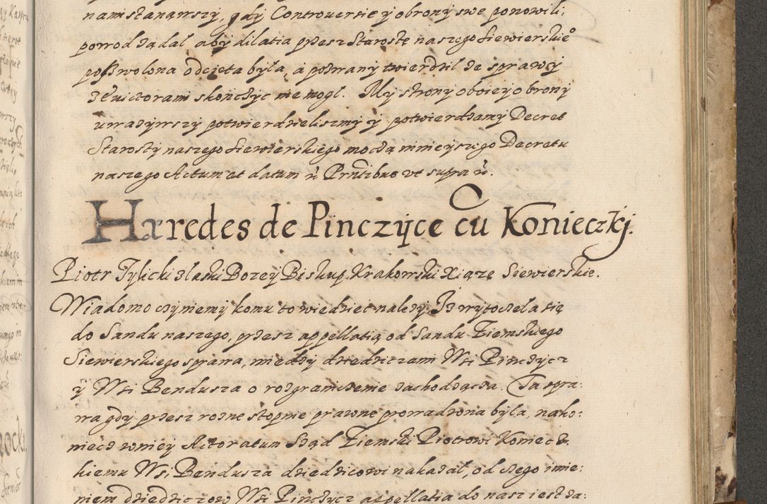 Zdjęcie nr 586 dla obiektu archiwalnego: Acta actorum causarum spiritualium, civilium, criminalium, obligationum, quiettationum, inscriptionum, cessionum, decimarum, testamentorum, Illustrissimi et Reverendissimi Domini Domini Martini Szyszkowski Dei &amp; Apostolicae Sedis gratia Episcopi Cracovienisis Ducis Severiensis in annis 1617, 1618, 1619. Tomus Primus.