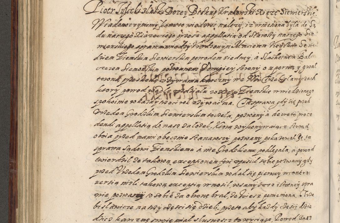 Zdjęcie nr 581 dla obiektu archiwalnego: Acta actorum causarum spiritualium, civilium, criminalium, obligationum, quiettationum, inscriptionum, cessionum, decimarum, testamentorum, Illustrissimi et Reverendissimi Domini Domini Martini Szyszkowski Dei &amp; Apostolicae Sedis gratia Episcopi Cracovienisis Ducis Severiensis in annis 1617, 1618, 1619. Tomus Primus.