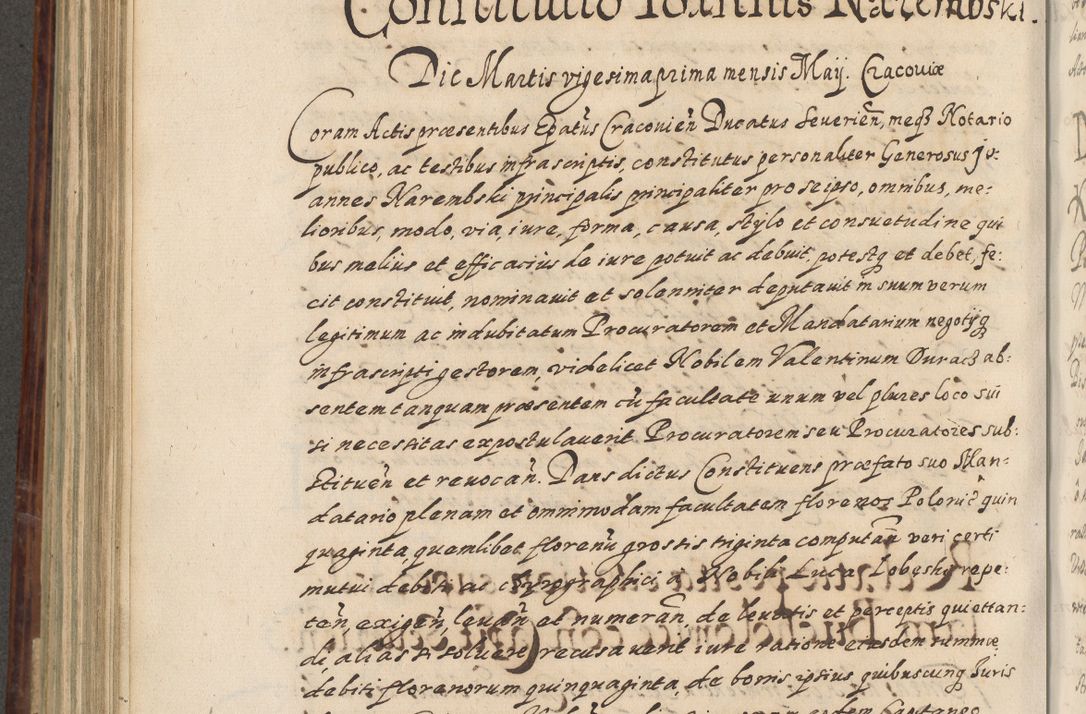 Zdjęcie nr 571 dla obiektu archiwalnego: Acta actorum causarum spiritualium, civilium, criminalium, obligationum, quiettationum, inscriptionum, cessionum, decimarum, testamentorum, Illustrissimi et Reverendissimi Domini Domini Martini Szyszkowski Dei &amp; Apostolicae Sedis gratia Episcopi Cracovienisis Ducis Severiensis in annis 1617, 1618, 1619. Tomus Primus.