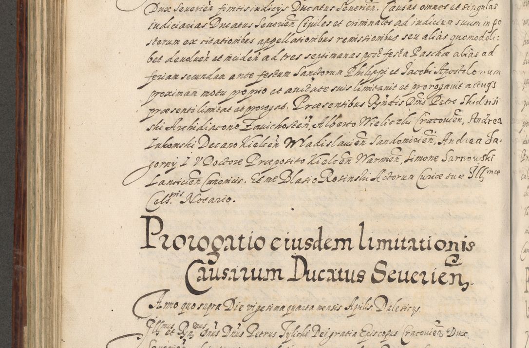 Zdjęcie nr 569 dla obiektu archiwalnego: Acta actorum causarum spiritualium, civilium, criminalium, obligationum, quiettationum, inscriptionum, cessionum, decimarum, testamentorum, Illustrissimi et Reverendissimi Domini Domini Martini Szyszkowski Dei &amp; Apostolicae Sedis gratia Episcopi Cracovienisis Ducis Severiensis in annis 1617, 1618, 1619. Tomus Primus.