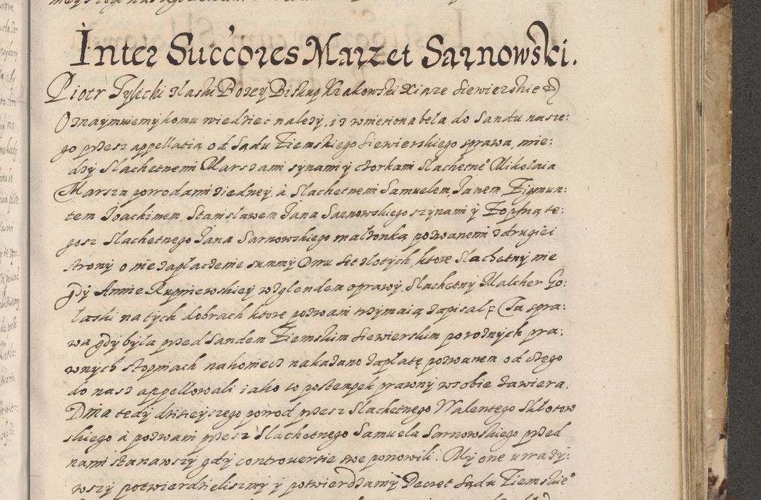 Zdjęcie nr 560 dla obiektu archiwalnego: Acta actorum causarum spiritualium, civilium, criminalium, obligationum, quiettationum, inscriptionum, cessionum, decimarum, testamentorum, Illustrissimi et Reverendissimi Domini Domini Martini Szyszkowski Dei &amp; Apostolicae Sedis gratia Episcopi Cracovienisis Ducis Severiensis in annis 1617, 1618, 1619. Tomus Primus.