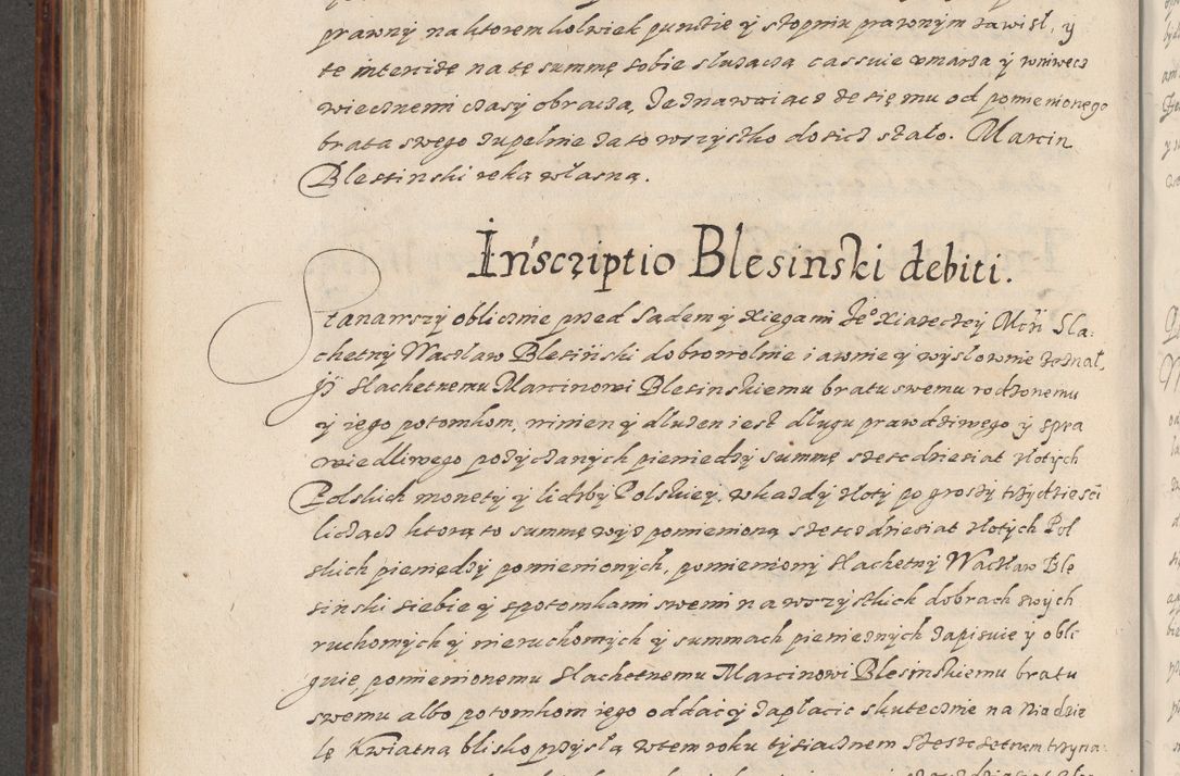 Zdjęcie nr 553 dla obiektu archiwalnego: Acta actorum causarum spiritualium, civilium, criminalium, obligationum, quiettationum, inscriptionum, cessionum, decimarum, testamentorum, Illustrissimi et Reverendissimi Domini Domini Martini Szyszkowski Dei &amp; Apostolicae Sedis gratia Episcopi Cracovienisis Ducis Severiensis in annis 1617, 1618, 1619. Tomus Primus.