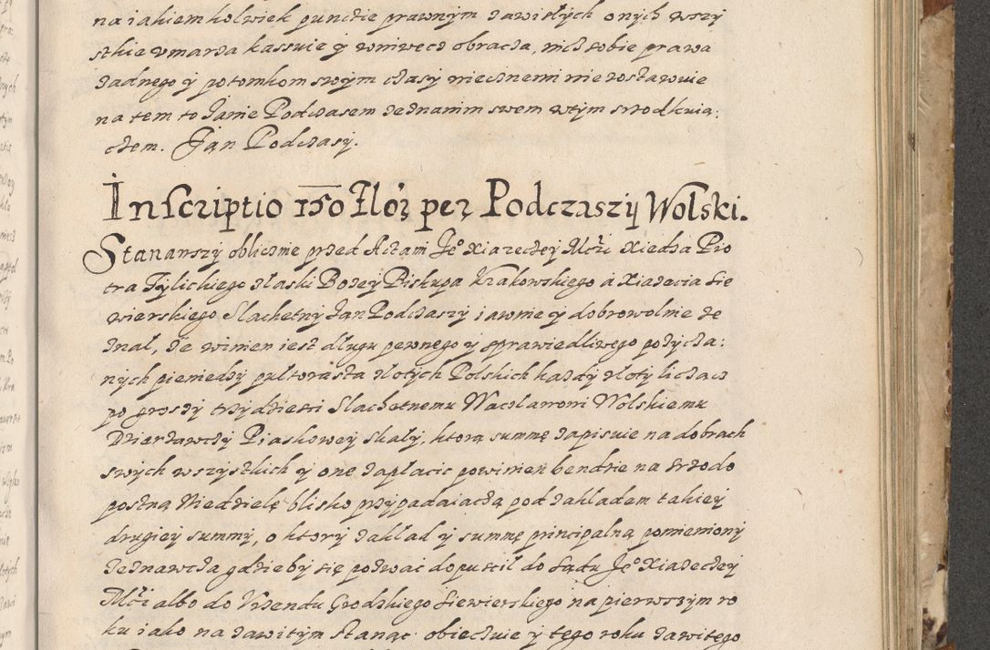 Zdjęcie nr 552 dla obiektu archiwalnego: Acta actorum causarum spiritualium, civilium, criminalium, obligationum, quiettationum, inscriptionum, cessionum, decimarum, testamentorum, Illustrissimi et Reverendissimi Domini Domini Martini Szyszkowski Dei &amp; Apostolicae Sedis gratia Episcopi Cracovienisis Ducis Severiensis in annis 1617, 1618, 1619. Tomus Primus.