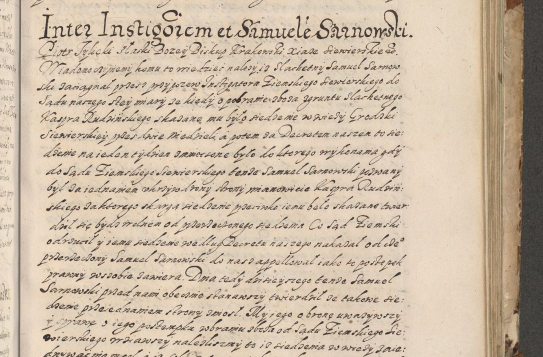 Zdjęcie nr 548 dla obiektu archiwalnego: Acta actorum causarum spiritualium, civilium, criminalium, obligationum, quiettationum, inscriptionum, cessionum, decimarum, testamentorum, Illustrissimi et Reverendissimi Domini Domini Martini Szyszkowski Dei &amp; Apostolicae Sedis gratia Episcopi Cracovienisis Ducis Severiensis in annis 1617, 1618, 1619. Tomus Primus.
