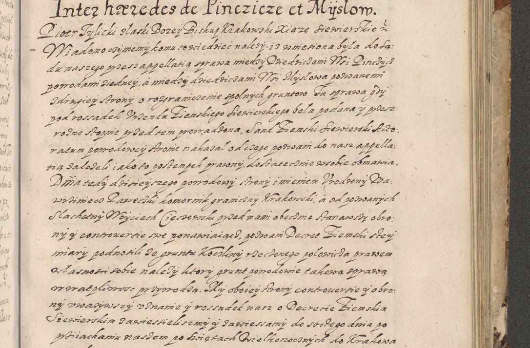 Zdjęcie nr 550 dla obiektu archiwalnego: Acta actorum causarum spiritualium, civilium, criminalium, obligationum, quiettationum, inscriptionum, cessionum, decimarum, testamentorum, Illustrissimi et Reverendissimi Domini Domini Martini Szyszkowski Dei &amp; Apostolicae Sedis gratia Episcopi Cracovienisis Ducis Severiensis in annis 1617, 1618, 1619. Tomus Primus.