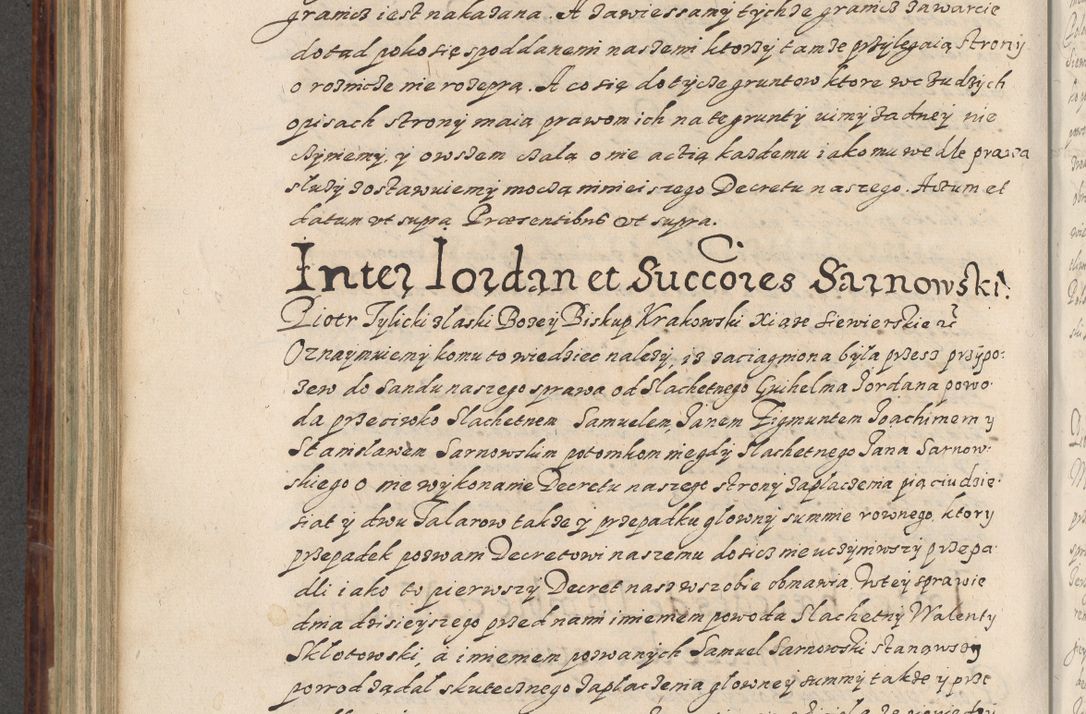 Zdjęcie nr 545 dla obiektu archiwalnego: Acta actorum causarum spiritualium, civilium, criminalium, obligationum, quiettationum, inscriptionum, cessionum, decimarum, testamentorum, Illustrissimi et Reverendissimi Domini Domini Martini Szyszkowski Dei &amp; Apostolicae Sedis gratia Episcopi Cracovienisis Ducis Severiensis in annis 1617, 1618, 1619. Tomus Primus.
