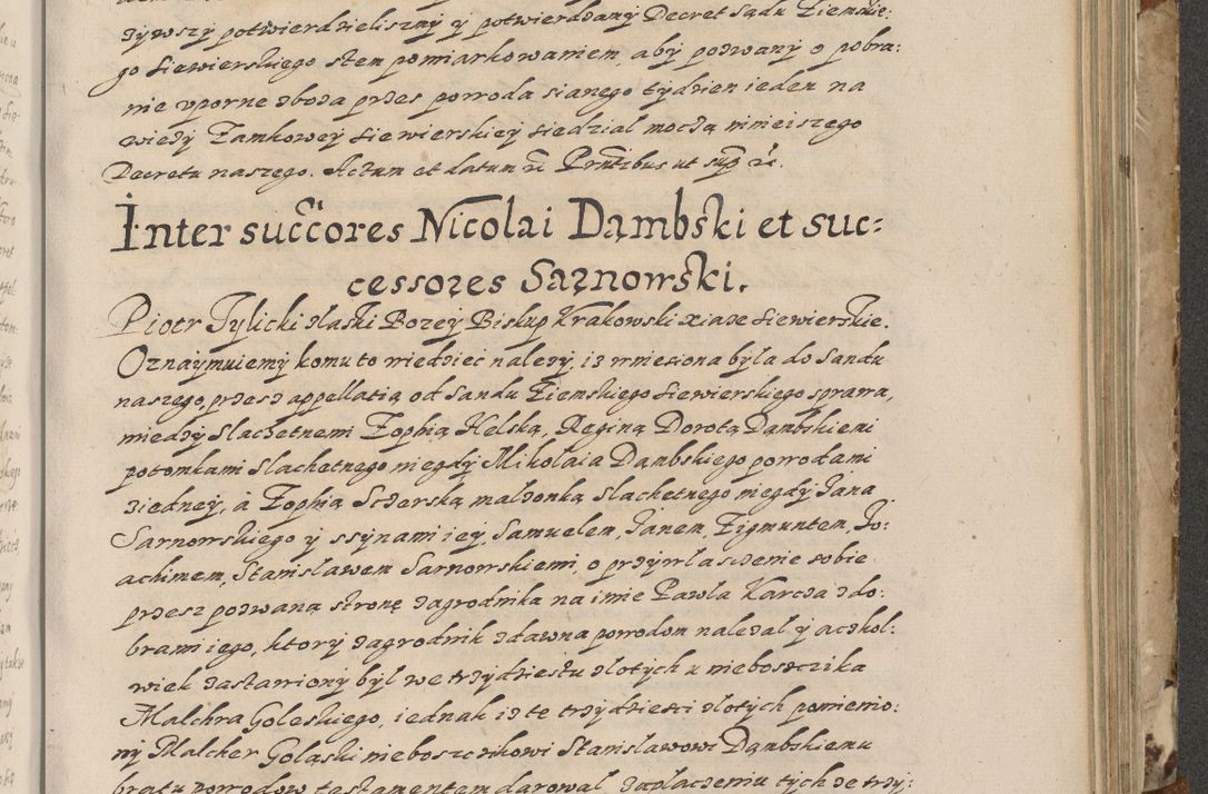 Zdjęcie nr 538 dla obiektu archiwalnego: Acta actorum causarum spiritualium, civilium, criminalium, obligationum, quiettationum, inscriptionum, cessionum, decimarum, testamentorum, Illustrissimi et Reverendissimi Domini Domini Martini Szyszkowski Dei &amp; Apostolicae Sedis gratia Episcopi Cracovienisis Ducis Severiensis in annis 1617, 1618, 1619. Tomus Primus.