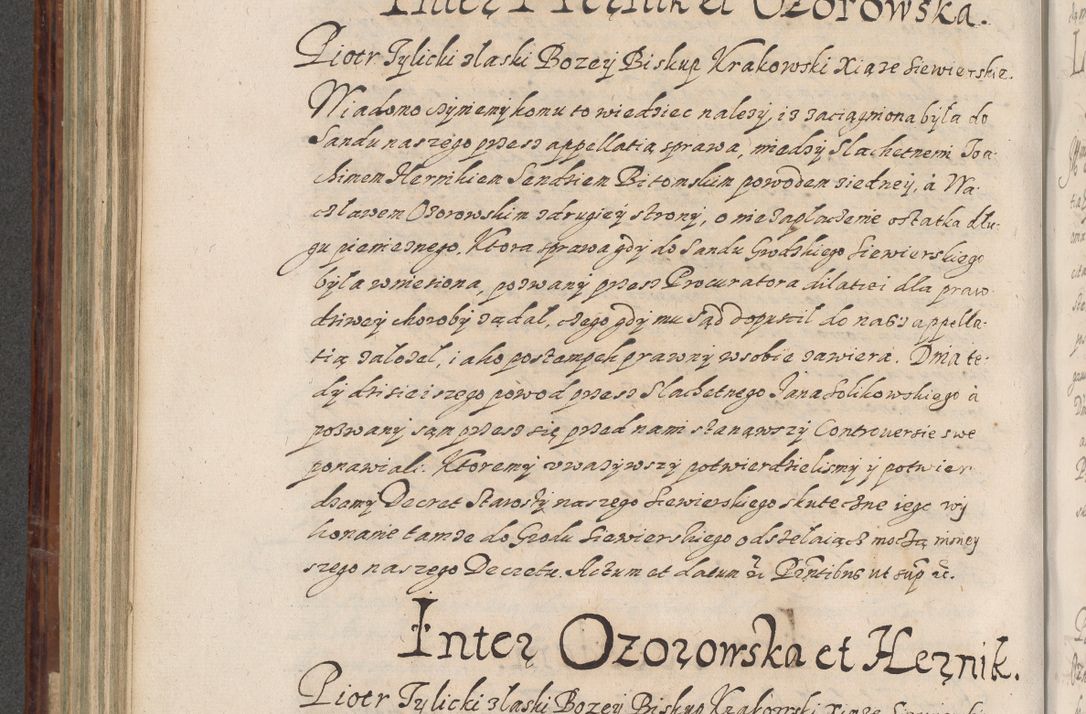 Zdjęcie nr 523 dla obiektu archiwalnego: Acta actorum causarum spiritualium, civilium, criminalium, obligationum, quiettationum, inscriptionum, cessionum, decimarum, testamentorum, Illustrissimi et Reverendissimi Domini Domini Martini Szyszkowski Dei &amp; Apostolicae Sedis gratia Episcopi Cracovienisis Ducis Severiensis in annis 1617, 1618, 1619. Tomus Primus.