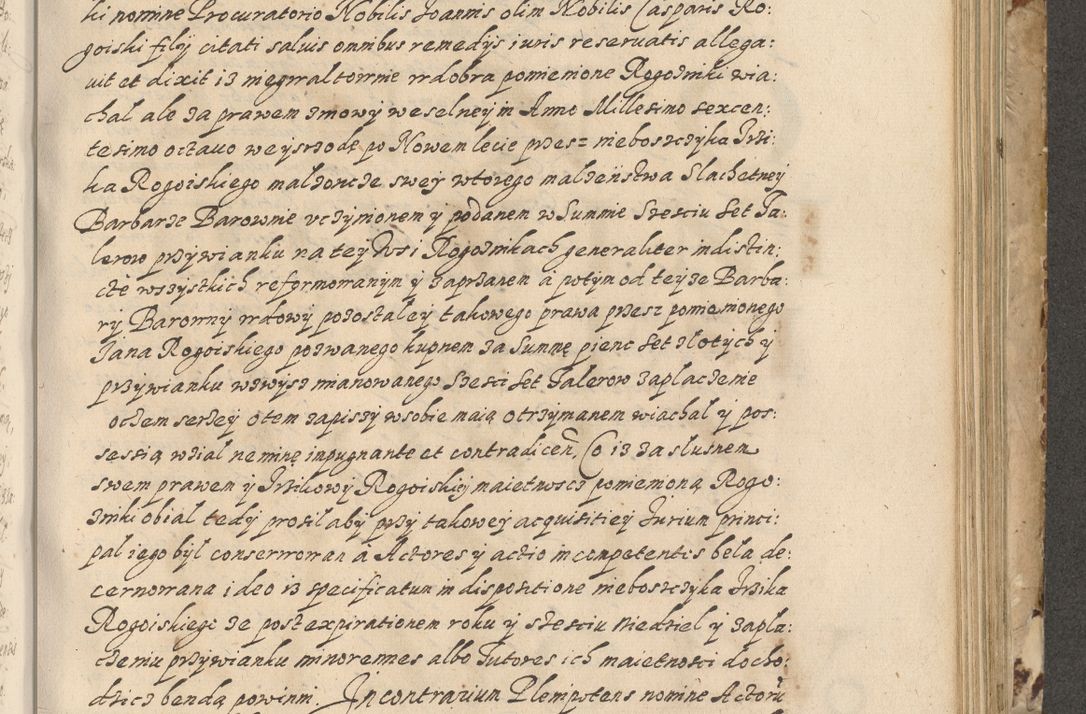 Zdjęcie nr 490 dla obiektu archiwalnego: Acta actorum causarum spiritualium, civilium, criminalium, obligationum, quiettationum, inscriptionum, cessionum, decimarum, testamentorum, Illustrissimi et Reverendissimi Domini Domini Martini Szyszkowski Dei &amp; Apostolicae Sedis gratia Episcopi Cracovienisis Ducis Severiensis in annis 1617, 1618, 1619. Tomus Primus.