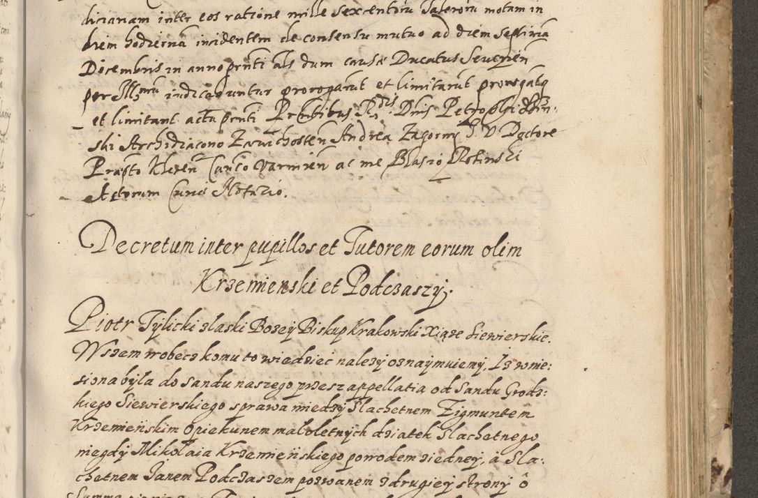 Zdjęcie nr 484 dla obiektu archiwalnego: Acta actorum causarum spiritualium, civilium, criminalium, obligationum, quiettationum, inscriptionum, cessionum, decimarum, testamentorum, Illustrissimi et Reverendissimi Domini Domini Martini Szyszkowski Dei &amp; Apostolicae Sedis gratia Episcopi Cracovienisis Ducis Severiensis in annis 1617, 1618, 1619. Tomus Primus.