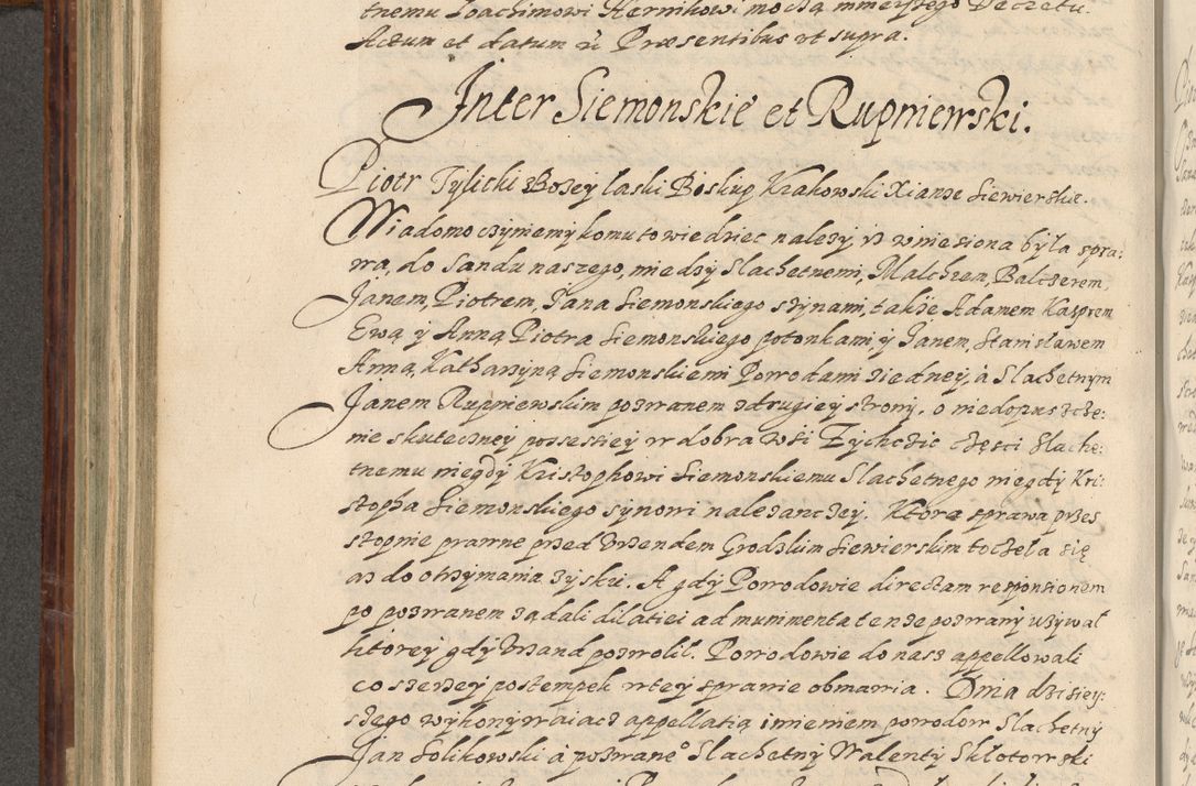 Zdjęcie nr 477 dla obiektu archiwalnego: Acta actorum causarum spiritualium, civilium, criminalium, obligationum, quiettationum, inscriptionum, cessionum, decimarum, testamentorum, Illustrissimi et Reverendissimi Domini Domini Martini Szyszkowski Dei &amp; Apostolicae Sedis gratia Episcopi Cracovienisis Ducis Severiensis in annis 1617, 1618, 1619. Tomus Primus.