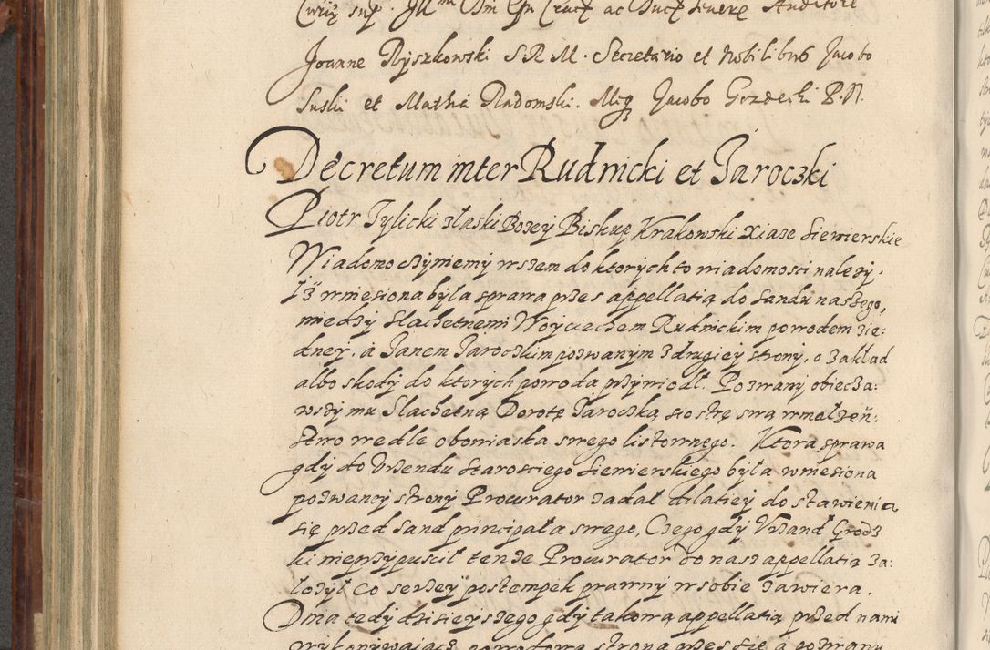 Zdjęcie nr 471 dla obiektu archiwalnego: Acta actorum causarum spiritualium, civilium, criminalium, obligationum, quiettationum, inscriptionum, cessionum, decimarum, testamentorum, Illustrissimi et Reverendissimi Domini Domini Martini Szyszkowski Dei &amp; Apostolicae Sedis gratia Episcopi Cracovienisis Ducis Severiensis in annis 1617, 1618, 1619. Tomus Primus.