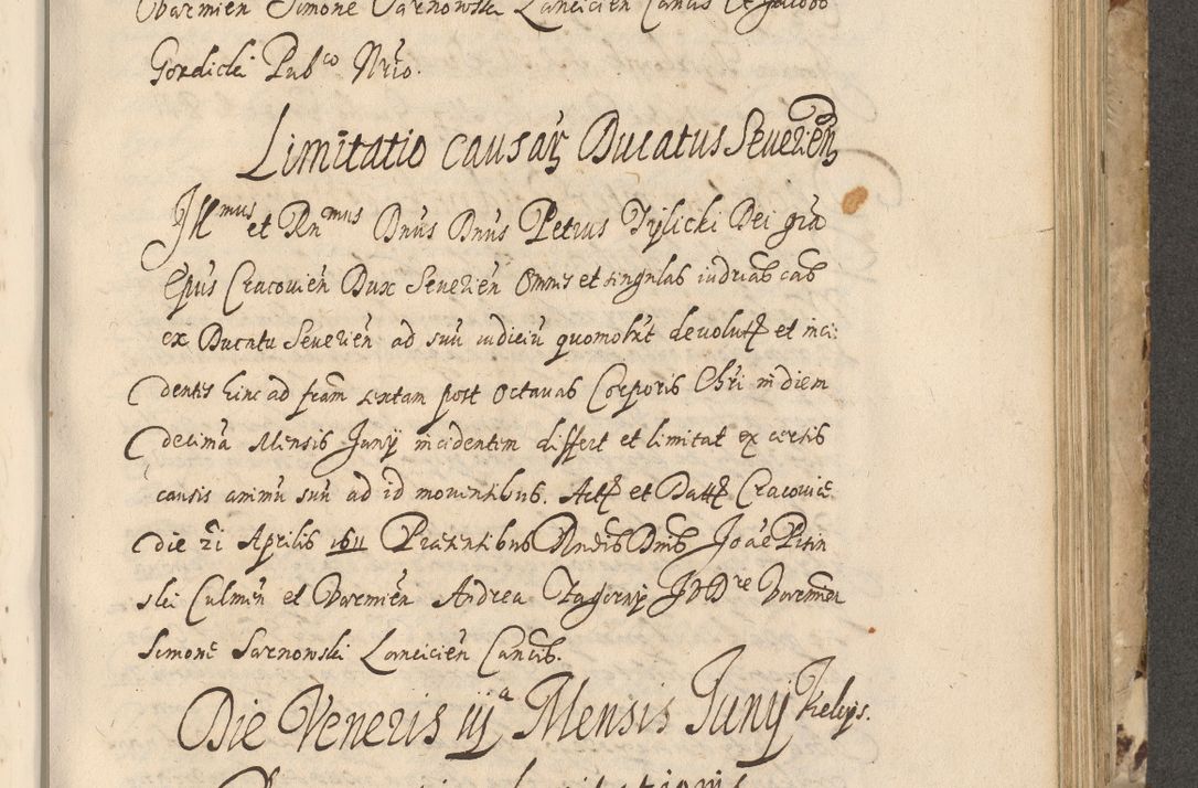 Zdjęcie nr 470 dla obiektu archiwalnego: Acta actorum causarum spiritualium, civilium, criminalium, obligationum, quiettationum, inscriptionum, cessionum, decimarum, testamentorum, Illustrissimi et Reverendissimi Domini Domini Martini Szyszkowski Dei &amp; Apostolicae Sedis gratia Episcopi Cracovienisis Ducis Severiensis in annis 1617, 1618, 1619. Tomus Primus.