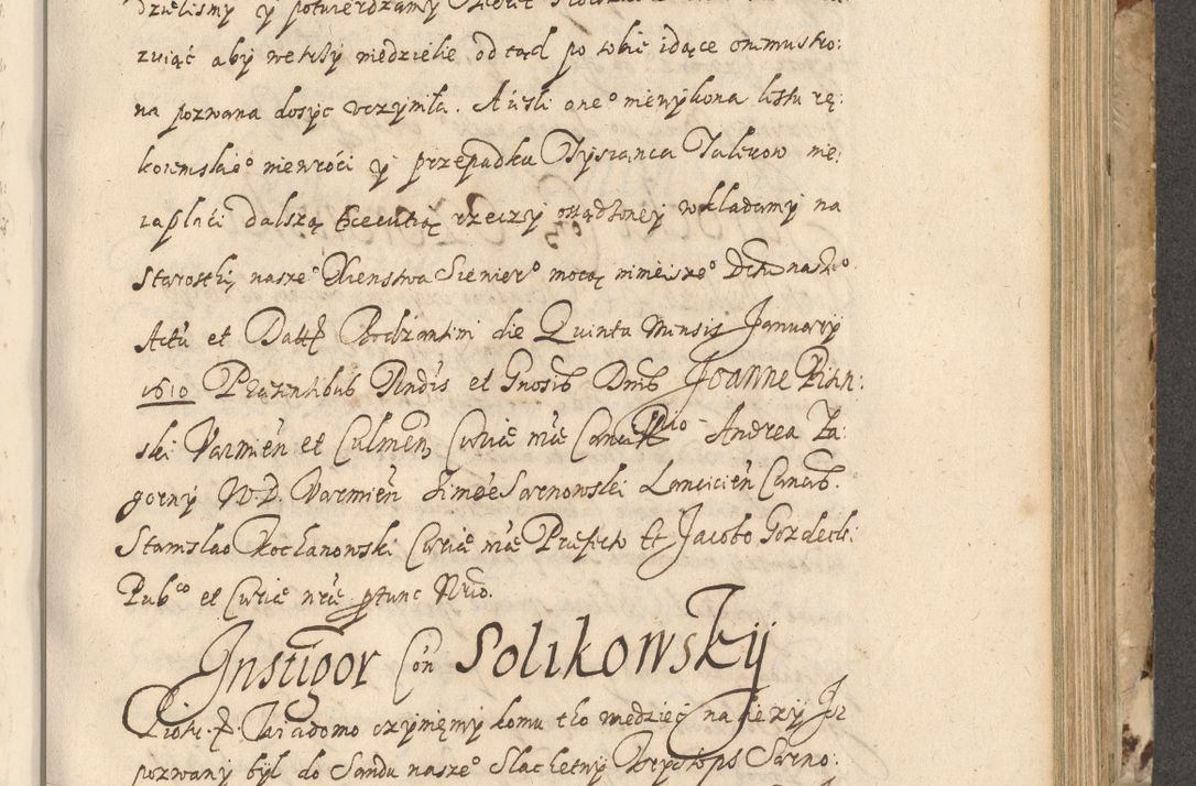 Zdjęcie nr 448 dla obiektu archiwalnego: Acta actorum causarum spiritualium, civilium, criminalium, obligationum, quiettationum, inscriptionum, cessionum, decimarum, testamentorum, Illustrissimi et Reverendissimi Domini Domini Martini Szyszkowski Dei &amp; Apostolicae Sedis gratia Episcopi Cracovienisis Ducis Severiensis in annis 1617, 1618, 1619. Tomus Primus.