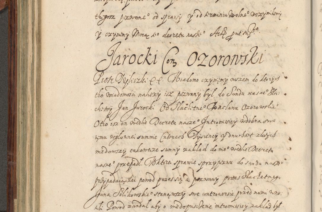 Zdjęcie nr 449 dla obiektu archiwalnego: Acta actorum causarum spiritualium, civilium, criminalium, obligationum, quiettationum, inscriptionum, cessionum, decimarum, testamentorum, Illustrissimi et Reverendissimi Domini Domini Martini Szyszkowski Dei &amp; Apostolicae Sedis gratia Episcopi Cracovienisis Ducis Severiensis in annis 1617, 1618, 1619. Tomus Primus.