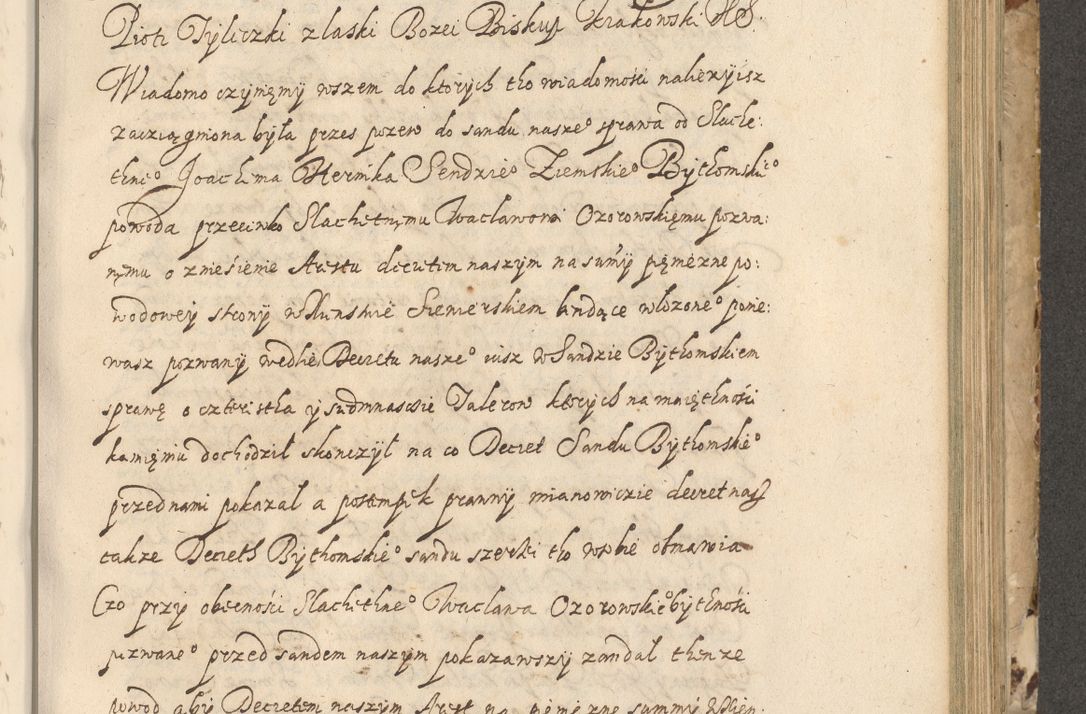 Zdjęcie nr 420 dla obiektu archiwalnego: Acta actorum causarum spiritualium, civilium, criminalium, obligationum, quiettationum, inscriptionum, cessionum, decimarum, testamentorum, Illustrissimi et Reverendissimi Domini Domini Martini Szyszkowski Dei &amp; Apostolicae Sedis gratia Episcopi Cracovienisis Ducis Severiensis in annis 1617, 1618, 1619. Tomus Primus.