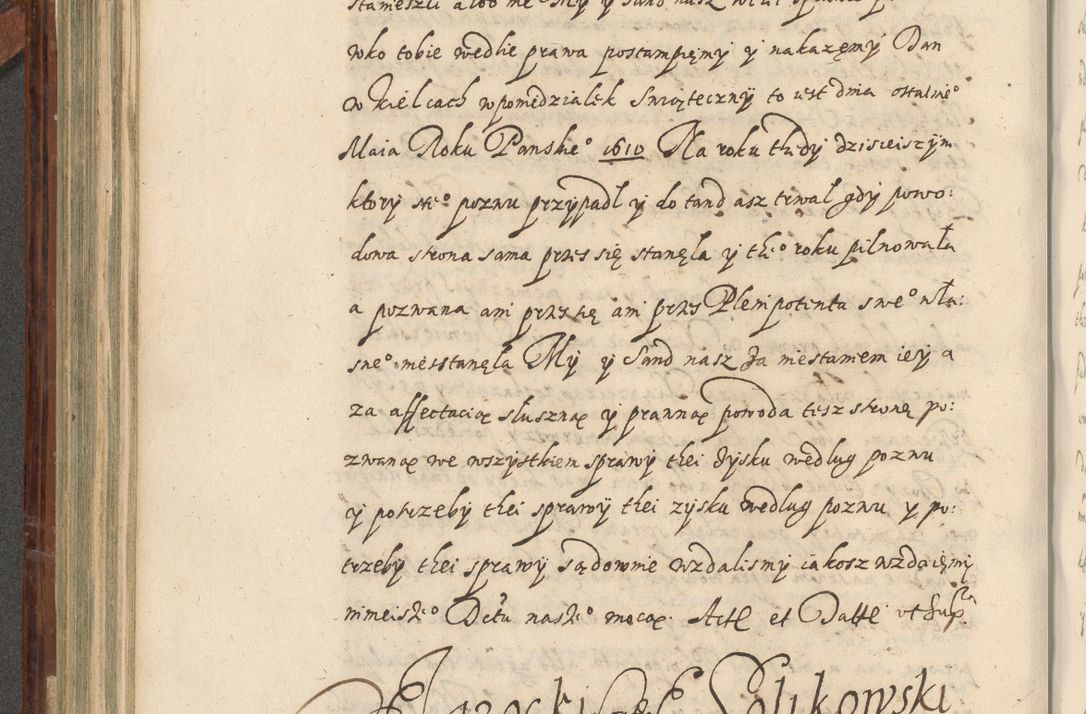 Zdjęcie nr 407 dla obiektu archiwalnego: Acta actorum causarum spiritualium, civilium, criminalium, obligationum, quiettationum, inscriptionum, cessionum, decimarum, testamentorum, Illustrissimi et Reverendissimi Domini Domini Martini Szyszkowski Dei &amp; Apostolicae Sedis gratia Episcopi Cracovienisis Ducis Severiensis in annis 1617, 1618, 1619. Tomus Primus.