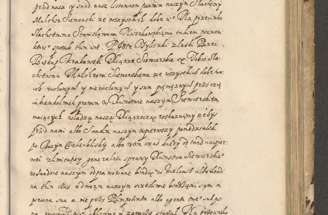 Zdjęcie nr 406 dla obiektu archiwalnego: Acta actorum causarum spiritualium, civilium, criminalium, obligationum, quiettationum, inscriptionum, cessionum, decimarum, testamentorum, Illustrissimi et Reverendissimi Domini Domini Martini Szyszkowski Dei &amp; Apostolicae Sedis gratia Episcopi Cracovienisis Ducis Severiensis in annis 1617, 1618, 1619. Tomus Primus.