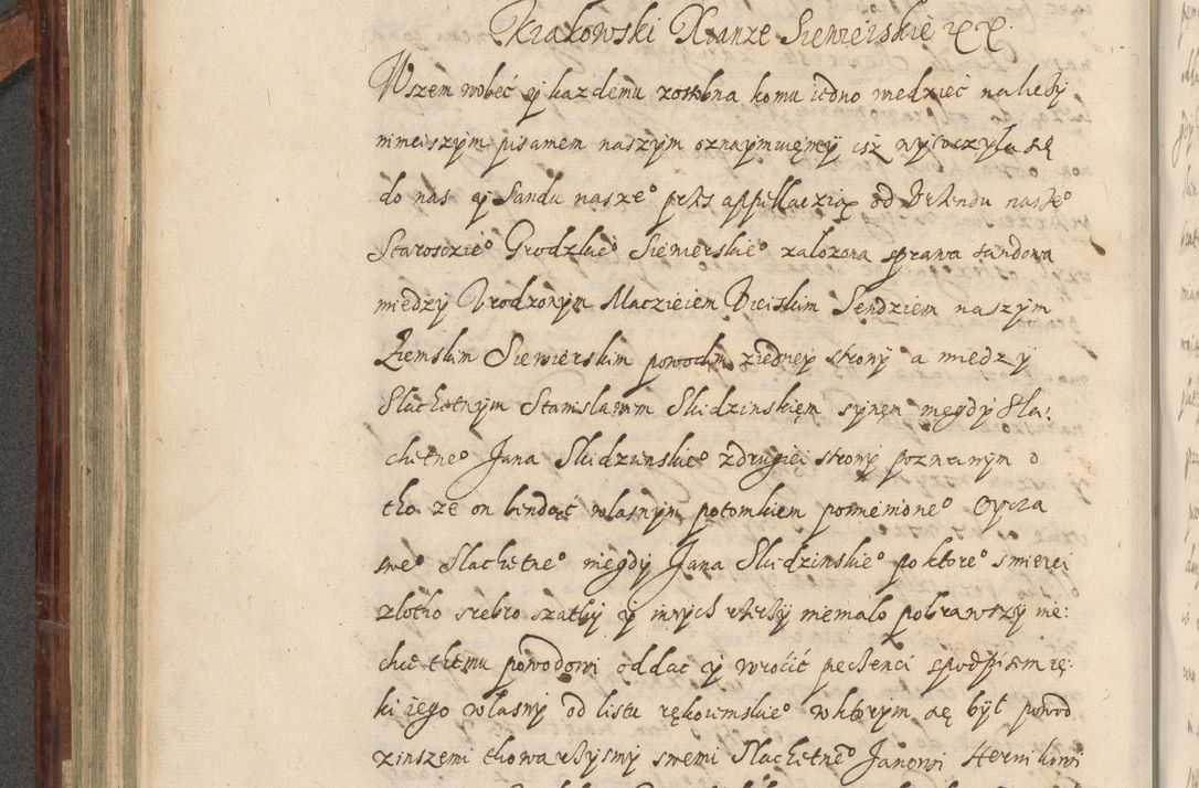 Zdjęcie nr 377 dla obiektu archiwalnego: Acta actorum causarum spiritualium, civilium, criminalium, obligationum, quiettationum, inscriptionum, cessionum, decimarum, testamentorum, Illustrissimi et Reverendissimi Domini Domini Martini Szyszkowski Dei &amp; Apostolicae Sedis gratia Episcopi Cracovienisis Ducis Severiensis in annis 1617, 1618, 1619. Tomus Primus.