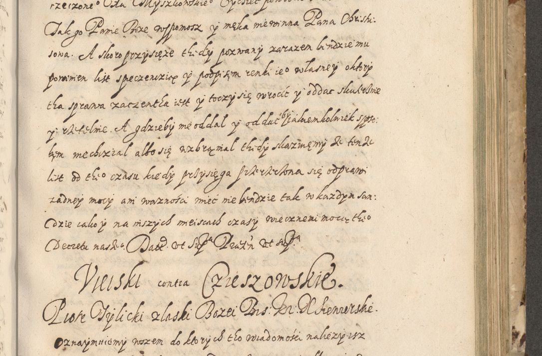 Zdjęcie nr 380 dla obiektu archiwalnego: Acta actorum causarum spiritualium, civilium, criminalium, obligationum, quiettationum, inscriptionum, cessionum, decimarum, testamentorum, Illustrissimi et Reverendissimi Domini Domini Martini Szyszkowski Dei &amp; Apostolicae Sedis gratia Episcopi Cracovienisis Ducis Severiensis in annis 1617, 1618, 1619. Tomus Primus.