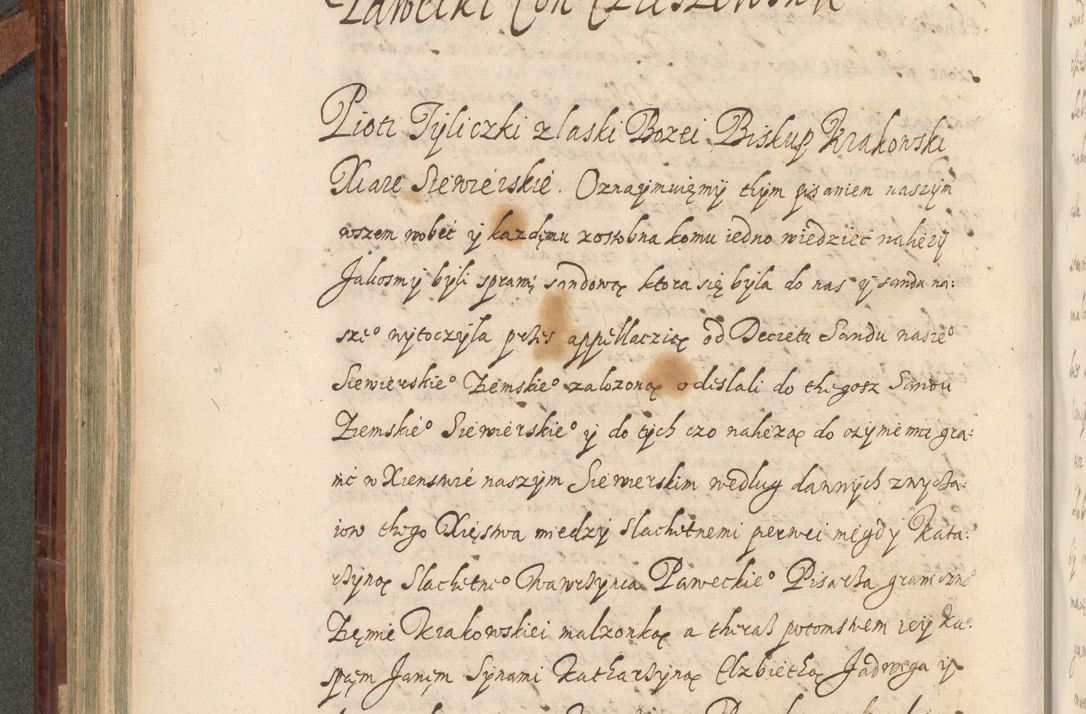Zdjęcie nr 373 dla obiektu archiwalnego: Acta actorum causarum spiritualium, civilium, criminalium, obligationum, quiettationum, inscriptionum, cessionum, decimarum, testamentorum, Illustrissimi et Reverendissimi Domini Domini Martini Szyszkowski Dei &amp; Apostolicae Sedis gratia Episcopi Cracovienisis Ducis Severiensis in annis 1617, 1618, 1619. Tomus Primus.