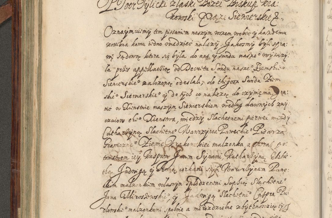 Zdjęcie nr 369 dla obiektu archiwalnego: Acta actorum causarum spiritualium, civilium, criminalium, obligationum, quiettationum, inscriptionum, cessionum, decimarum, testamentorum, Illustrissimi et Reverendissimi Domini Domini Martini Szyszkowski Dei &amp; Apostolicae Sedis gratia Episcopi Cracovienisis Ducis Severiensis in annis 1617, 1618, 1619. Tomus Primus.