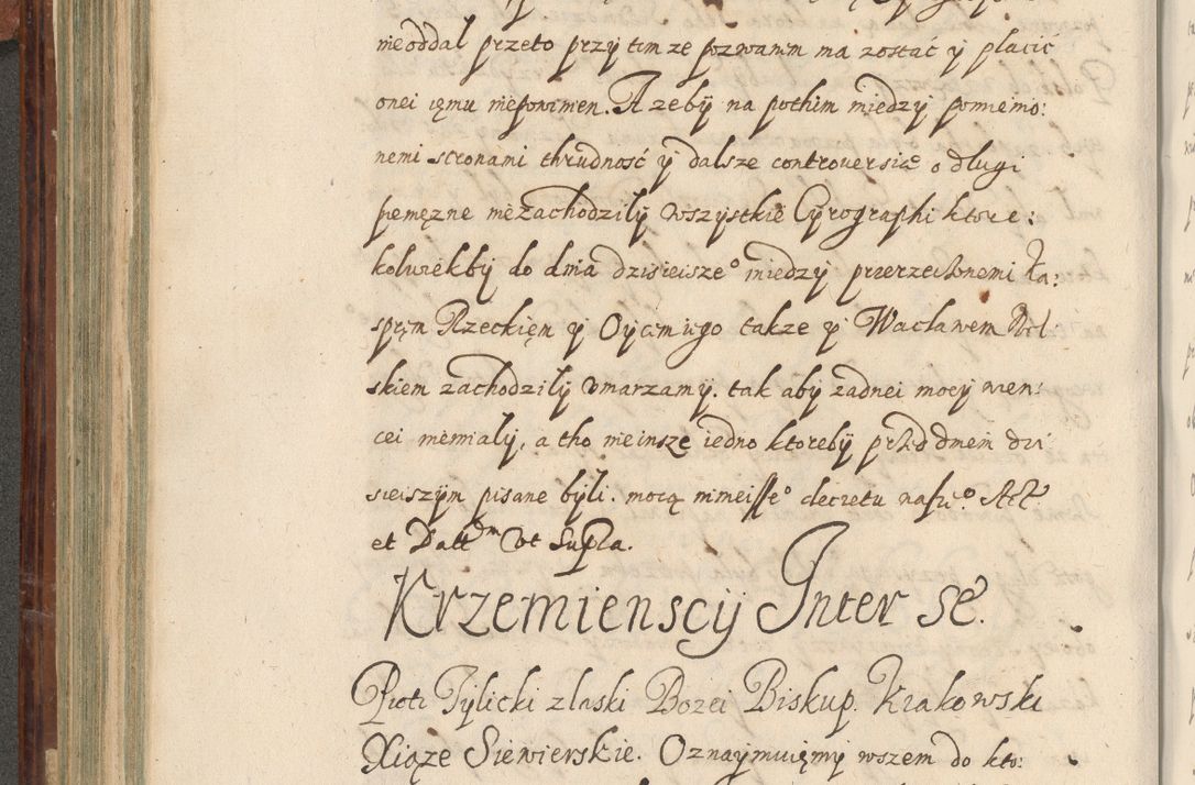 Zdjęcie nr 365 dla obiektu archiwalnego: Acta actorum causarum spiritualium, civilium, criminalium, obligationum, quiettationum, inscriptionum, cessionum, decimarum, testamentorum, Illustrissimi et Reverendissimi Domini Domini Martini Szyszkowski Dei &amp; Apostolicae Sedis gratia Episcopi Cracovienisis Ducis Severiensis in annis 1617, 1618, 1619. Tomus Primus.