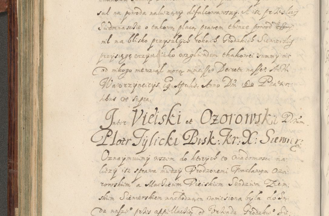 Zdjęcie nr 349 dla obiektu archiwalnego: Acta actorum causarum spiritualium, civilium, criminalium, obligationum, quiettationum, inscriptionum, cessionum, decimarum, testamentorum, Illustrissimi et Reverendissimi Domini Domini Martini Szyszkowski Dei &amp; Apostolicae Sedis gratia Episcopi Cracovienisis Ducis Severiensis in annis 1617, 1618, 1619. Tomus Primus.