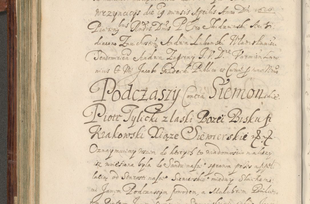 Zdjęcie nr 347 dla obiektu archiwalnego: Acta actorum causarum spiritualium, civilium, criminalium, obligationum, quiettationum, inscriptionum, cessionum, decimarum, testamentorum, Illustrissimi et Reverendissimi Domini Domini Martini Szyszkowski Dei &amp; Apostolicae Sedis gratia Episcopi Cracovienisis Ducis Severiensis in annis 1617, 1618, 1619. Tomus Primus.