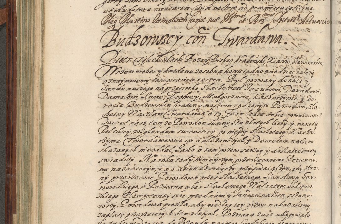 Zdjęcie nr 331 dla obiektu archiwalnego: Acta actorum causarum spiritualium, civilium, criminalium, obligationum, quiettationum, inscriptionum, cessionum, decimarum, testamentorum, Illustrissimi et Reverendissimi Domini Domini Martini Szyszkowski Dei &amp; Apostolicae Sedis gratia Episcopi Cracovienisis Ducis Severiensis in annis 1617, 1618, 1619. Tomus Primus.