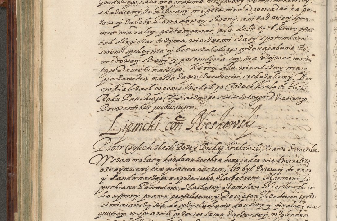 Zdjęcie nr 329 dla obiektu archiwalnego: Acta actorum causarum spiritualium, civilium, criminalium, obligationum, quiettationum, inscriptionum, cessionum, decimarum, testamentorum, Illustrissimi et Reverendissimi Domini Domini Martini Szyszkowski Dei &amp; Apostolicae Sedis gratia Episcopi Cracovienisis Ducis Severiensis in annis 1617, 1618, 1619. Tomus Primus.