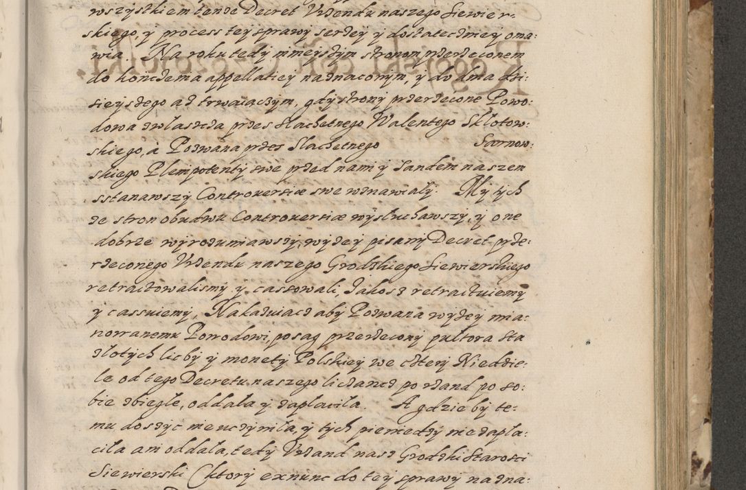 Zdjęcie nr 314 dla obiektu archiwalnego: Acta actorum causarum spiritualium, civilium, criminalium, obligationum, quiettationum, inscriptionum, cessionum, decimarum, testamentorum, Illustrissimi et Reverendissimi Domini Domini Martini Szyszkowski Dei &amp; Apostolicae Sedis gratia Episcopi Cracovienisis Ducis Severiensis in annis 1617, 1618, 1619. Tomus Primus.