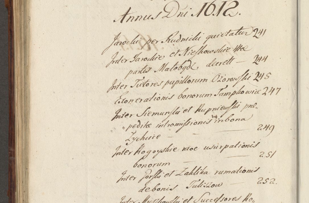 Zdjęcie nr 951 dla obiektu archiwalnego: Acta actorum causarum spiritualium, civilium, criminalium, obligationum, quiettationum, inscriptionum, cessionum, decimarum, testamentorum, Illustrissimi et Reverendissimi Domini Domini Martini Szyszkowski Dei &amp; Apostolicae Sedis gratia Episcopi Cracovienisis Ducis Severiensis in annis 1617, 1618, 1619. Tomus Primus.