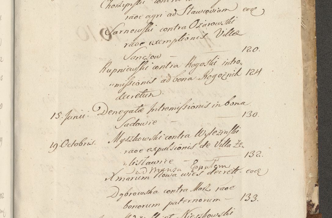 Zdjęcie nr 946 dla obiektu archiwalnego: Acta actorum causarum spiritualium, civilium, criminalium, obligationum, quiettationum, inscriptionum, cessionum, decimarum, testamentorum, Illustrissimi et Reverendissimi Domini Domini Martini Szyszkowski Dei &amp; Apostolicae Sedis gratia Episcopi Cracovienisis Ducis Severiensis in annis 1617, 1618, 1619. Tomus Primus.