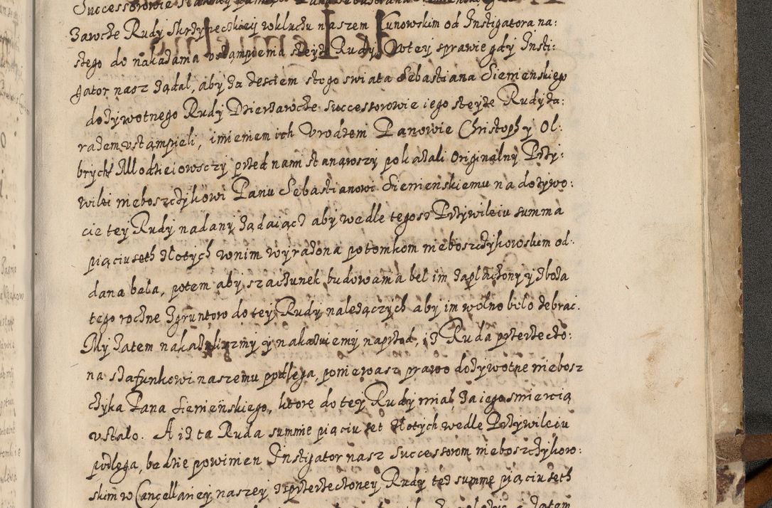 Zdjęcie nr 930 dla obiektu archiwalnego: Acta actorum causarum spiritualium, civilium, criminalium, obligationum, quiettationum, inscriptionum, cessionum, decimarum, testamentorum, Illustrissimi et Reverendissimi Domini Domini Martini Szyszkowski Dei &amp; Apostolicae Sedis gratia Episcopi Cracovienisis Ducis Severiensis in annis 1617, 1618, 1619. Tomus Primus.