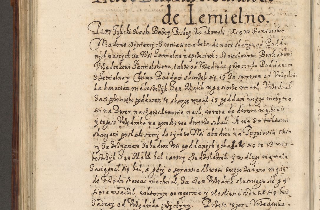 Zdjęcie nr 931 dla obiektu archiwalnego: Acta actorum causarum spiritualium, civilium, criminalium, obligationum, quiettationum, inscriptionum, cessionum, decimarum, testamentorum, Illustrissimi et Reverendissimi Domini Domini Martini Szyszkowski Dei &amp; Apostolicae Sedis gratia Episcopi Cracovienisis Ducis Severiensis in annis 1617, 1618, 1619. Tomus Primus.