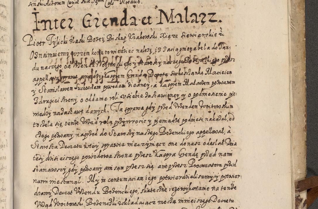 Zdjęcie nr 928 dla obiektu archiwalnego: Acta actorum causarum spiritualium, civilium, criminalium, obligationum, quiettationum, inscriptionum, cessionum, decimarum, testamentorum, Illustrissimi et Reverendissimi Domini Domini Martini Szyszkowski Dei &amp; Apostolicae Sedis gratia Episcopi Cracovienisis Ducis Severiensis in annis 1617, 1618, 1619. Tomus Primus.