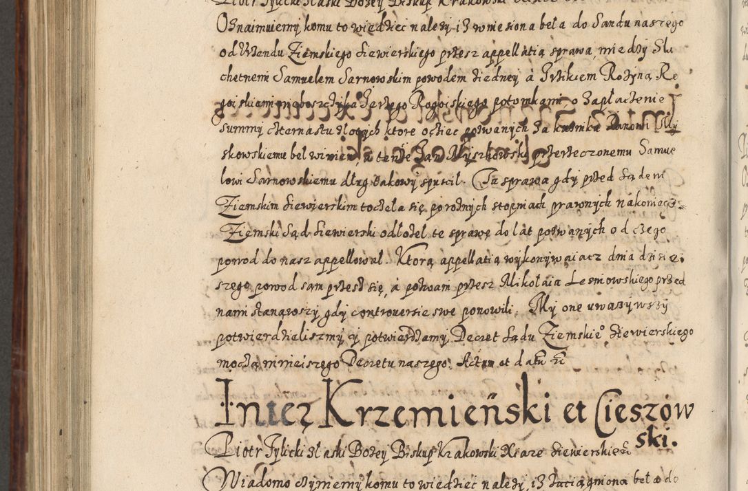 Zdjęcie nr 923 dla obiektu archiwalnego: Acta actorum causarum spiritualium, civilium, criminalium, obligationum, quiettationum, inscriptionum, cessionum, decimarum, testamentorum, Illustrissimi et Reverendissimi Domini Domini Martini Szyszkowski Dei &amp; Apostolicae Sedis gratia Episcopi Cracovienisis Ducis Severiensis in annis 1617, 1618, 1619. Tomus Primus.