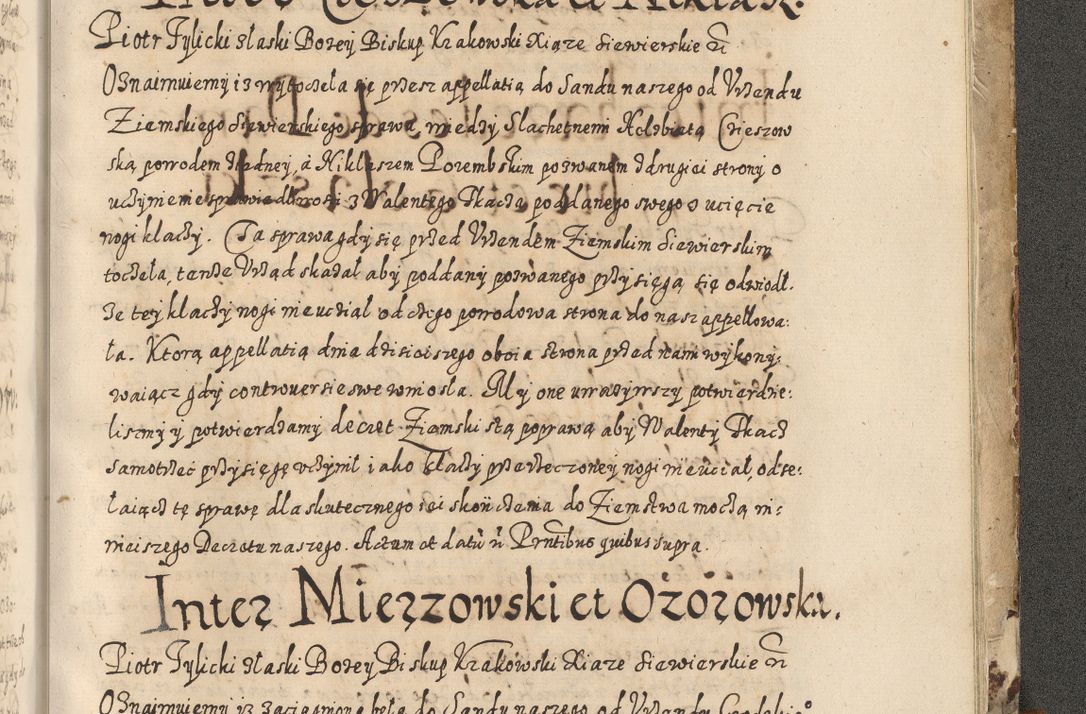 Zdjęcie nr 916 dla obiektu archiwalnego: Acta actorum causarum spiritualium, civilium, criminalium, obligationum, quiettationum, inscriptionum, cessionum, decimarum, testamentorum, Illustrissimi et Reverendissimi Domini Domini Martini Szyszkowski Dei &amp; Apostolicae Sedis gratia Episcopi Cracovienisis Ducis Severiensis in annis 1617, 1618, 1619. Tomus Primus.