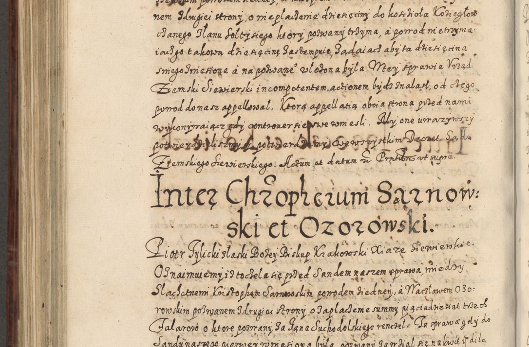 Zdjęcie nr 915 dla obiektu archiwalnego: Acta actorum causarum spiritualium, civilium, criminalium, obligationum, quiettationum, inscriptionum, cessionum, decimarum, testamentorum, Illustrissimi et Reverendissimi Domini Domini Martini Szyszkowski Dei &amp; Apostolicae Sedis gratia Episcopi Cracovienisis Ducis Severiensis in annis 1617, 1618, 1619. Tomus Primus.