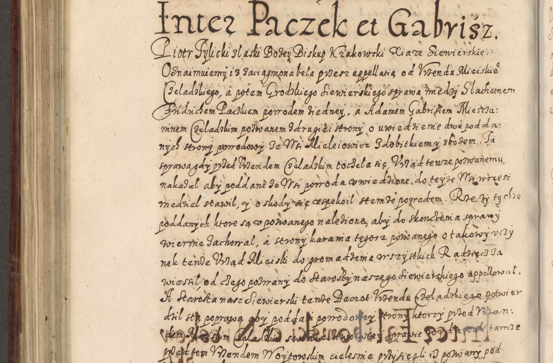 Zdjęcie nr 913 dla obiektu archiwalnego: Acta actorum causarum spiritualium, civilium, criminalium, obligationum, quiettationum, inscriptionum, cessionum, decimarum, testamentorum, Illustrissimi et Reverendissimi Domini Domini Martini Szyszkowski Dei &amp; Apostolicae Sedis gratia Episcopi Cracovienisis Ducis Severiensis in annis 1617, 1618, 1619. Tomus Primus.