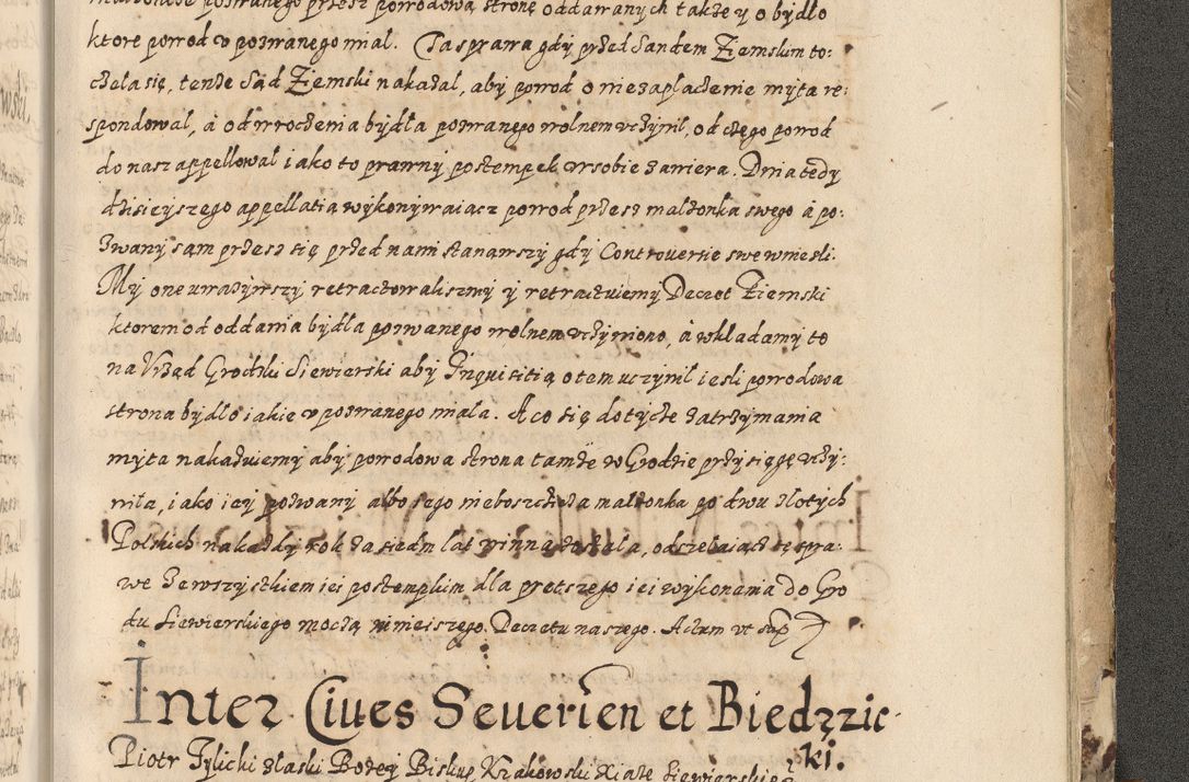 Zdjęcie nr 910 dla obiektu archiwalnego: Acta actorum causarum spiritualium, civilium, criminalium, obligationum, quiettationum, inscriptionum, cessionum, decimarum, testamentorum, Illustrissimi et Reverendissimi Domini Domini Martini Szyszkowski Dei &amp; Apostolicae Sedis gratia Episcopi Cracovienisis Ducis Severiensis in annis 1617, 1618, 1619. Tomus Primus.