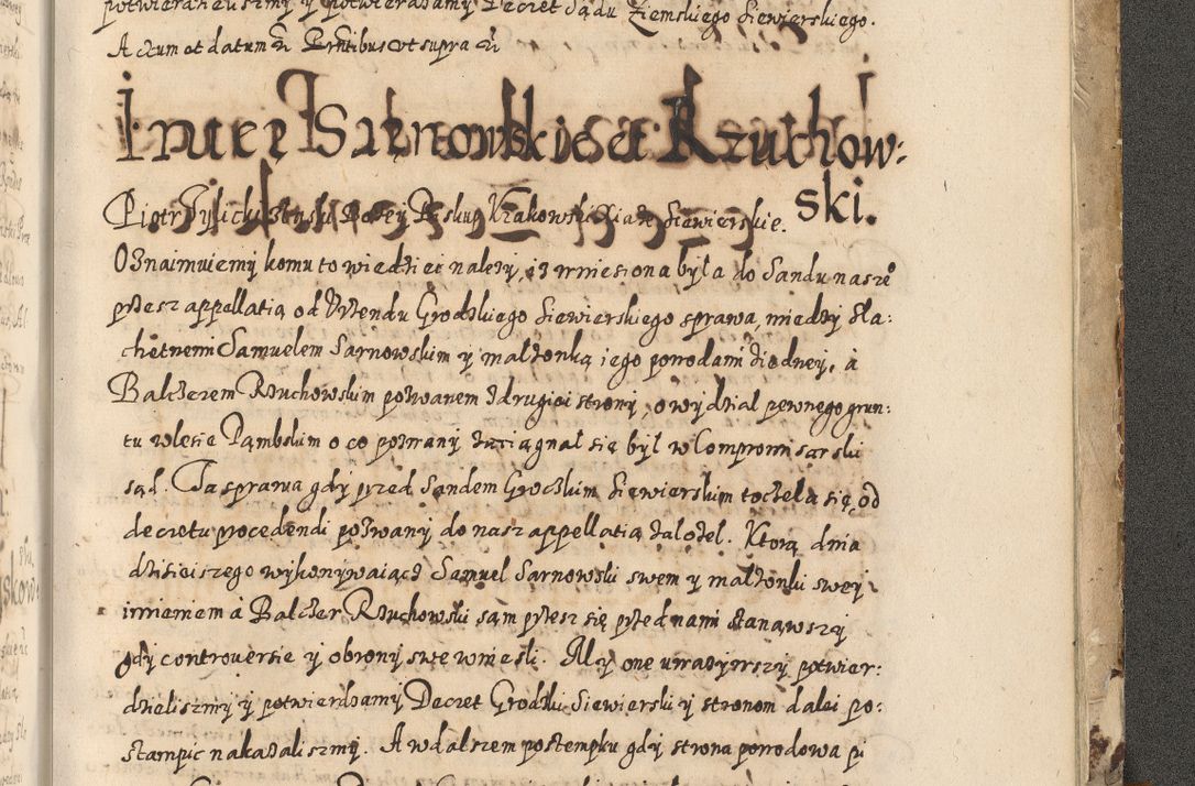 Zdjęcie nr 900 dla obiektu archiwalnego: Acta actorum causarum spiritualium, civilium, criminalium, obligationum, quiettationum, inscriptionum, cessionum, decimarum, testamentorum, Illustrissimi et Reverendissimi Domini Domini Martini Szyszkowski Dei &amp; Apostolicae Sedis gratia Episcopi Cracovienisis Ducis Severiensis in annis 1617, 1618, 1619. Tomus Primus.