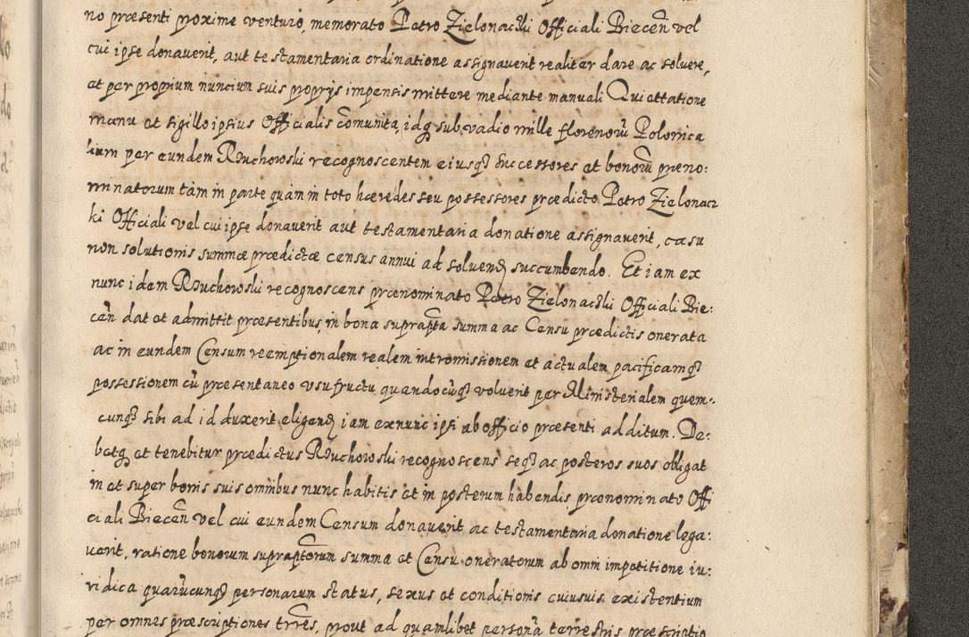 Zdjęcie nr 896 dla obiektu archiwalnego: Acta actorum causarum spiritualium, civilium, criminalium, obligationum, quiettationum, inscriptionum, cessionum, decimarum, testamentorum, Illustrissimi et Reverendissimi Domini Domini Martini Szyszkowski Dei &amp; Apostolicae Sedis gratia Episcopi Cracovienisis Ducis Severiensis in annis 1617, 1618, 1619. Tomus Primus.