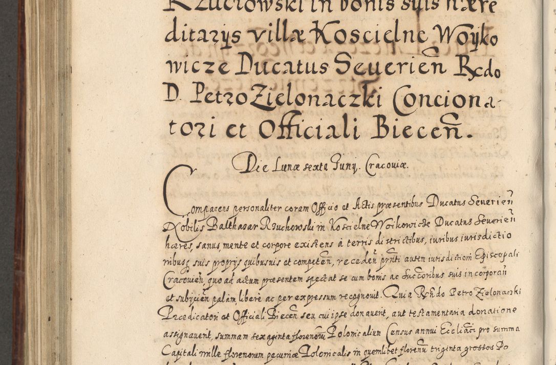 Zdjęcie nr 895 dla obiektu archiwalnego: Acta actorum causarum spiritualium, civilium, criminalium, obligationum, quiettationum, inscriptionum, cessionum, decimarum, testamentorum, Illustrissimi et Reverendissimi Domini Domini Martini Szyszkowski Dei &amp; Apostolicae Sedis gratia Episcopi Cracovienisis Ducis Severiensis in annis 1617, 1618, 1619. Tomus Primus.