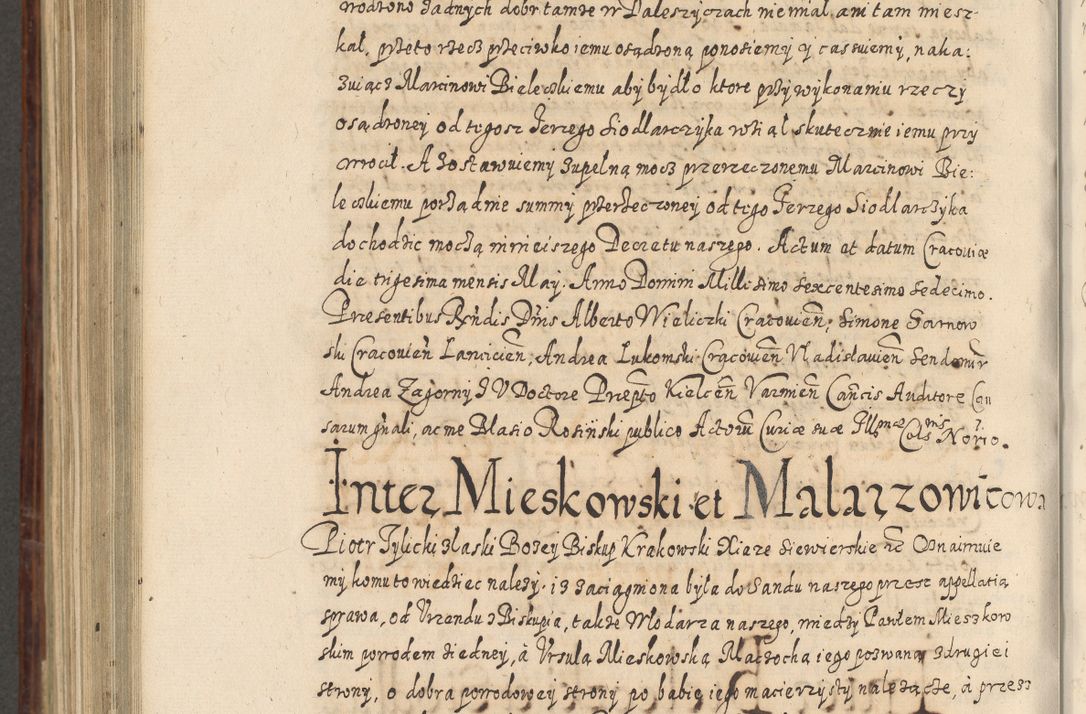 Zdjęcie nr 891 dla obiektu archiwalnego: Acta actorum causarum spiritualium, civilium, criminalium, obligationum, quiettationum, inscriptionum, cessionum, decimarum, testamentorum, Illustrissimi et Reverendissimi Domini Domini Martini Szyszkowski Dei &amp; Apostolicae Sedis gratia Episcopi Cracovienisis Ducis Severiensis in annis 1617, 1618, 1619. Tomus Primus.