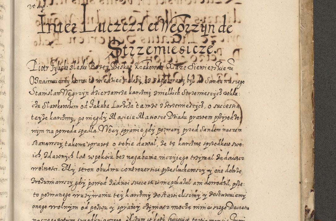 Zdjęcie nr 894 dla obiektu archiwalnego: Acta actorum causarum spiritualium, civilium, criminalium, obligationum, quiettationum, inscriptionum, cessionum, decimarum, testamentorum, Illustrissimi et Reverendissimi Domini Domini Martini Szyszkowski Dei &amp; Apostolicae Sedis gratia Episcopi Cracovienisis Ducis Severiensis in annis 1617, 1618, 1619. Tomus Primus.