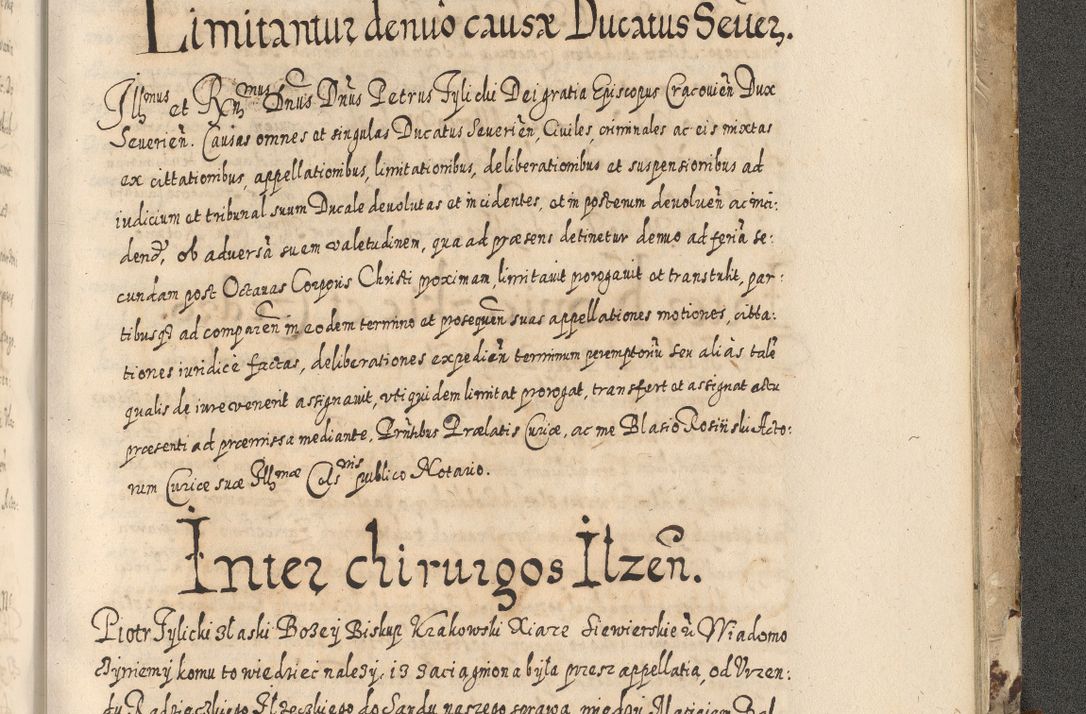 Zdjęcie nr 886 dla obiektu archiwalnego: Acta actorum causarum spiritualium, civilium, criminalium, obligationum, quiettationum, inscriptionum, cessionum, decimarum, testamentorum, Illustrissimi et Reverendissimi Domini Domini Martini Szyszkowski Dei &amp; Apostolicae Sedis gratia Episcopi Cracovienisis Ducis Severiensis in annis 1617, 1618, 1619. Tomus Primus.